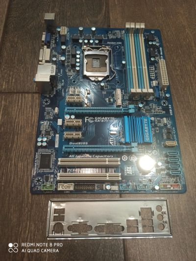Лот: 15265732. Фото: 1. Материнская плата LGA1155 GA-B75-D3V... Материнские платы