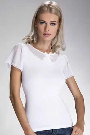 Лот: 5436584. Фото: 1. Блуза Eldar ALeksja р-р S белая. Блузы, рубашки, водолазки