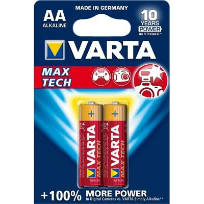 Лот: 10996046. Фото: 1. Батарейка АА Varta Max Tech 2... Батарейки, аккумуляторы, элементы питания