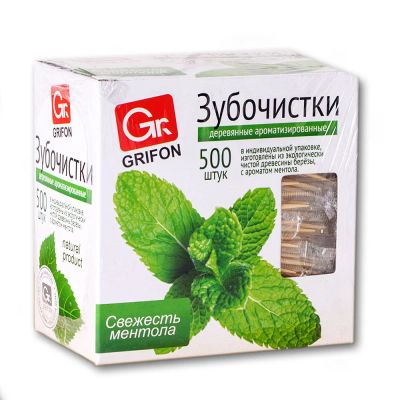 Лот: 16182010. Фото: 1. Зубочистки из дерева с ментолом... Другое (хозтовары)