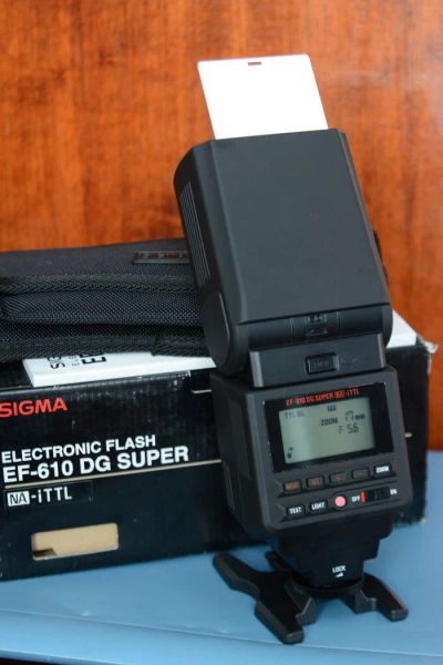 Лот: 9013496. Фото: 1. Вспышка Sigma ef 610 dg super... Вспышки, осветители, рассеиватели