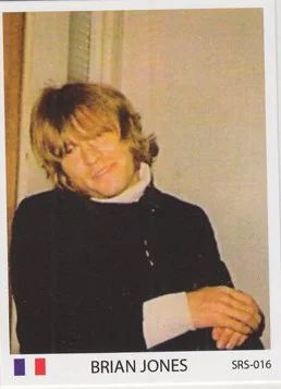 Лот: 10615178. Фото: 1. Rolling Stones Brian Jones коллекционная... Наклейки, фантики, вкладыши