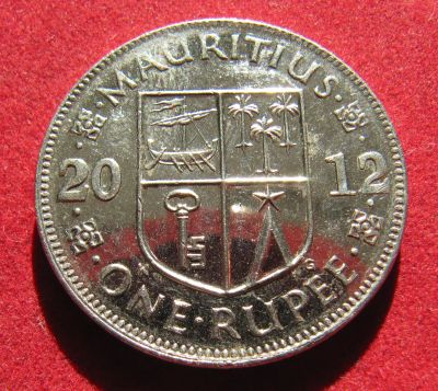 Лот: 18850326. Фото: 1. Маврикий 1 рупия, 2012 г. Остальные страны