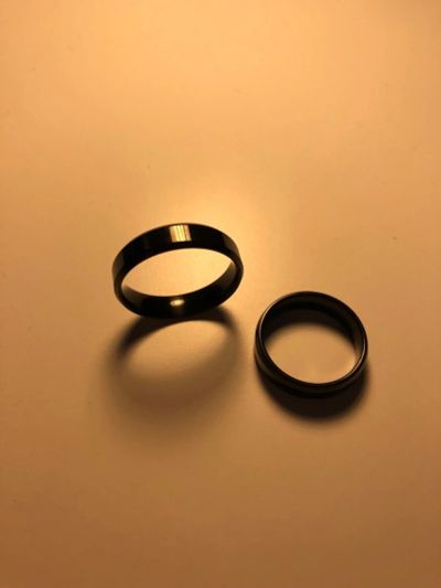 Лот: 15425015. Фото: 1. Черное кольцо размер 9 (59,66). Кольца, перстни