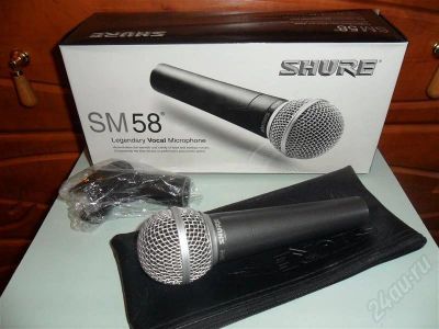 Лот: 653229. Фото: 1. SHURE SM58. Студийные микрофоны, радиомикрофоны и радиосистемы