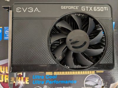 Лот: 25077469. Фото: 1. Видеокарта EVGA GTX 650 Ti (описание... Видеокарты