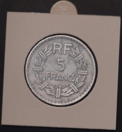 Лот: 3972246. Фото: 1. 5 франков 1946 г. Франция (а878... Европа