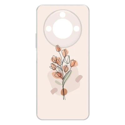 Лот: 25086700. Фото: 1. Чехол Krutoff Clear Case "Букет... Чехлы, бамперы