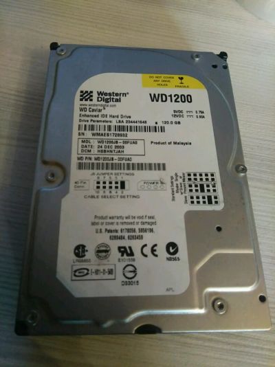 Лот: 8020979. Фото: 1. HDD 120Gb. Жёсткие диски (HDD)