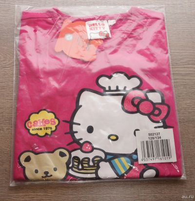 Лот: 13137405. Фото: 1. Футболка Hello Kitty, Возраст... Футболки, поло, топы, лонгсливы
