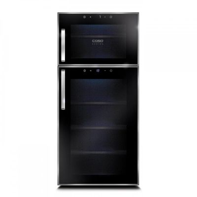 Лот: 24295010. Фото: 1. Винный шкаф Caso WineDuett Touch... Холодильники, морозильные камеры