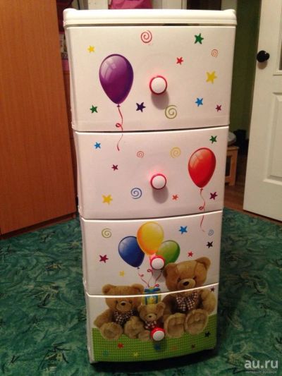 Лот: 8595585. Фото: 1. детский комод пластиковый. Шкафы, стеллажи, комоды