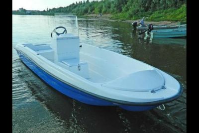 Лот: 9741635. Фото: 1. Стеклопластиковая лодка Wyatboat... Лодки и катера
