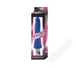 Лот: 2230075. Фото: 1. Вибратор Cyberskin (синий). Игрушки