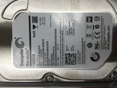 Лот: 5926090. Фото: 1. HDD Seagate Barracuda 1000gb. Жёсткие диски (HDD)