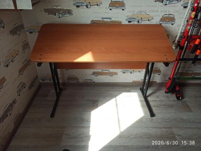 Лот: 16215233. Фото: 1. Парта 2х местная. Столики, стулья, парты