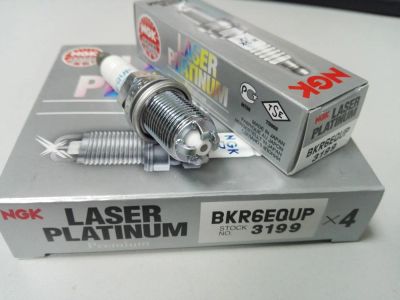 Лот: 6690005. Фото: 1. Свеча зажигания NGK 3199 BKR6EQUP... Электрооборудование