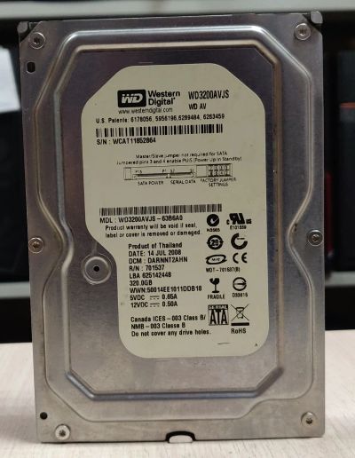 Лот: 20728899. Фото: 1. HDD Жесткий диск 320 Gb/WD/3,5... Жёсткие диски (HDD)