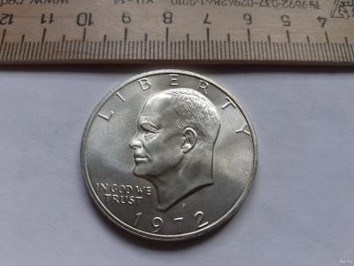 Лот: 17877426. Фото: 1. (№9887) США 1 доллар 1972,серебро... Америка