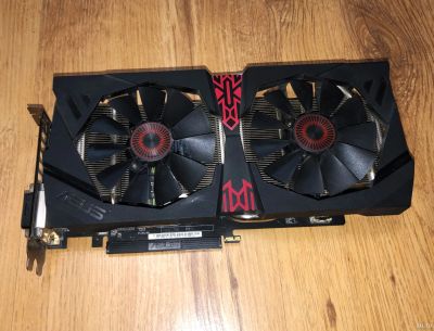 Лот: 12517992. Фото: 1. Видеокарта ASUS R9 380 (STRIX-R9380-DC2OC-2GD5-Gaming... Видеокарты