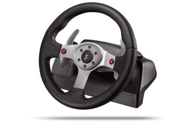 Лот: 3270220. Фото: 1. Игровой руль Logitech g25. Рули, джойстики