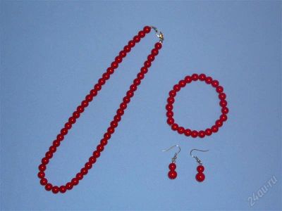 Лот: 876196. Фото: 1. хорошенький комплект из перламутровых... Колье
