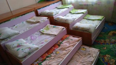 Лот: 10904236. Фото: 1. Кроватки для детского сада 5-секционные. Мебель для детских садов
