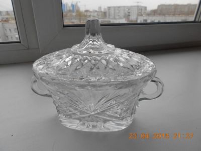 Лот: 5441932. Фото: 1. Хрустальная салатница. Вазы