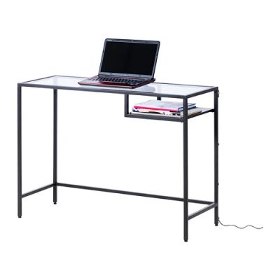 Лот: 3754750. Фото: 1. Стол для ноутбука стекло-металл... Компьютерные и письменные столы