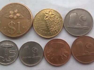 Лот: 16061369. Фото: 1. Набор монет Малайзии 7 шт. Наборы монет