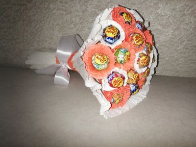 Лот: 20973852. Фото: 1. букет из чупа-чупсов. Букеты из конфет, игрушек