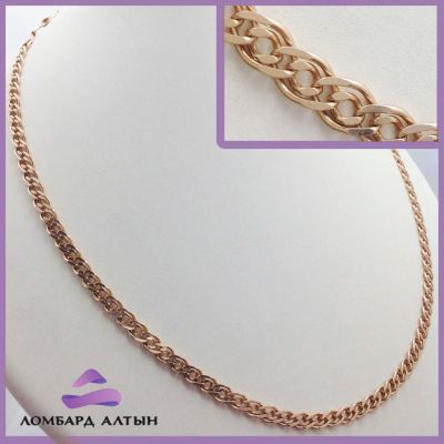 Лот: 8184874. Фото: 1. Золотая цепь 585 пробы. Вес 17... Цепочки