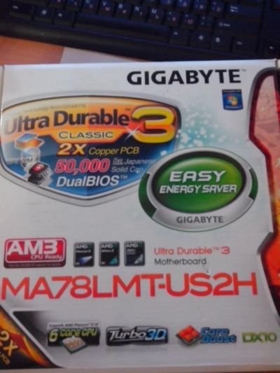 Лот: 6360136. Фото: 1. Материнская плата Gigabite MA78LMT-US2H... Материнские платы