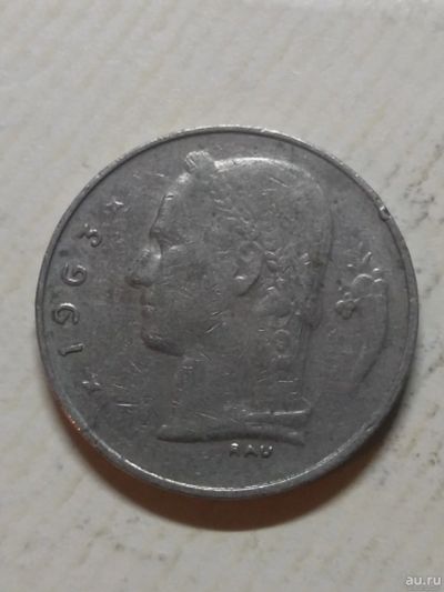 Лот: 15941039. Фото: 1. Бельгия 1 франк, 1963 Надпись... Европа