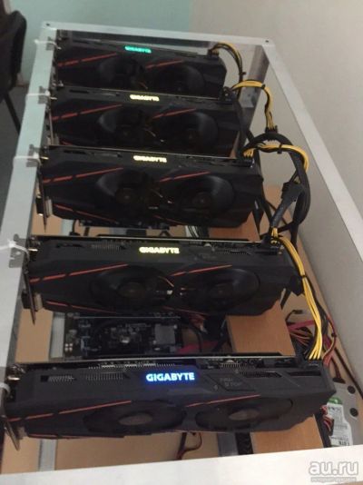 Лот: 10407076. Фото: 1. Майнинг ферма GTX1060 5 шт. Майнинг фермы, товары для майнинга