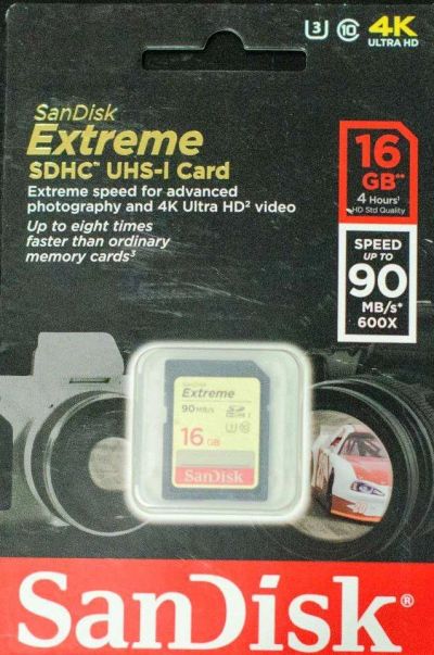 Лот: 16181456. Фото: 1. Карта памяти SDHC 16GB SanDisk... Карты памяти