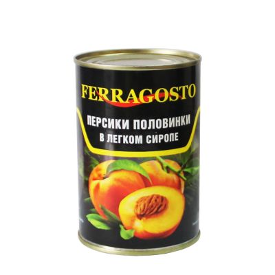 Лот: 15126920. Фото: 1. Персики половинки в легком сиропе... Овощи, фрукты, зелень