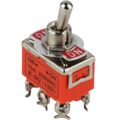 Лот: 17508997. Фото: 1. Тумблер E-SG-1321 250V, 15A (2... Реле, тумблеры, переключатели
