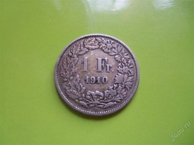 Лот: 1960329. Фото: 1. 1 франк 1910 г.Швейцария ,серебро... Европа