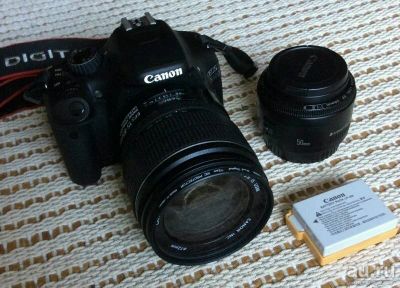 Лот: 9266783. Фото: 1. Canon EOS 550d с объективом Canon... Цифровые зеркальные