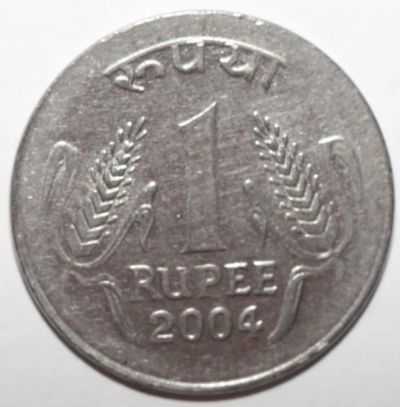 Лот: 10194217. Фото: 1. 1 рупия 2004 год. Индия. Азия