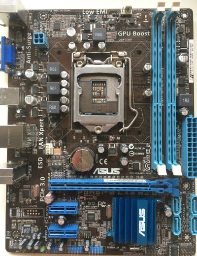 Лот: 16410569. Фото: 1. ⚠️👍Материнская плата Asus P8H61-M... Материнские платы