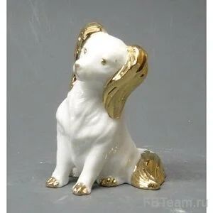Лот: 10550450. Фото: 1. DIN3042 (1-180) Собачка 7.6см... Фигурки, статуэтки