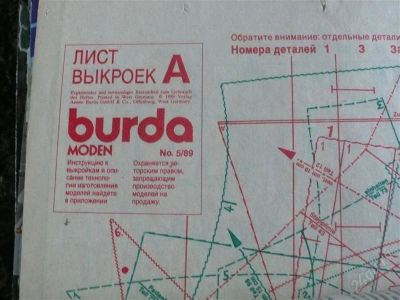 Лот: 2514315. Фото: 1. BURDA 5/89. Красота и мода