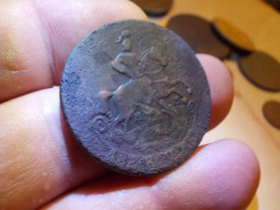 Лот: 14720281. Фото: 1. Редкие 2 копейки 1766 года, ММ... Россия до 1917 года
