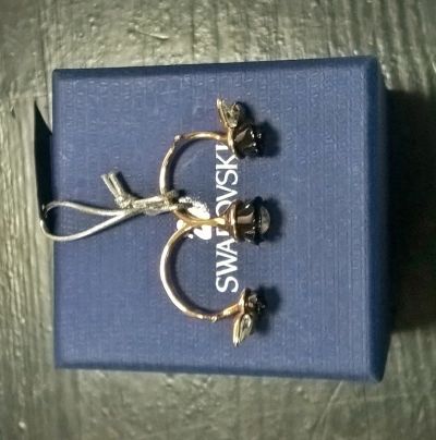Лот: 6452371. Фото: 1. Двойное кольцо Swarovski Супер... Кольца, перстни