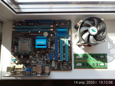 Лот: 15837552. Фото: 1. Xeon E5420 + Мать ASUS P5G41-T... Комплекты запчастей