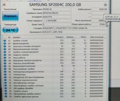 Лот: 12832333. Фото: 1. исправный жесткий диск hdd Samsung... Жёсткие диски