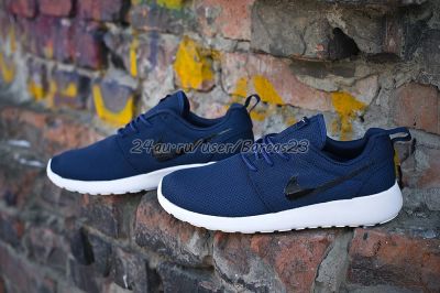 Лот: 5288658. Фото: 1. Nike Roshe Run dark blue (2501... Кеды, кроссовки, слипоны