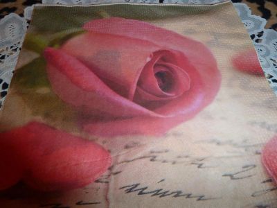 Лот: 3569493. Фото: 1. Салфетка для декупажа ''РОЗА''. Декупаж